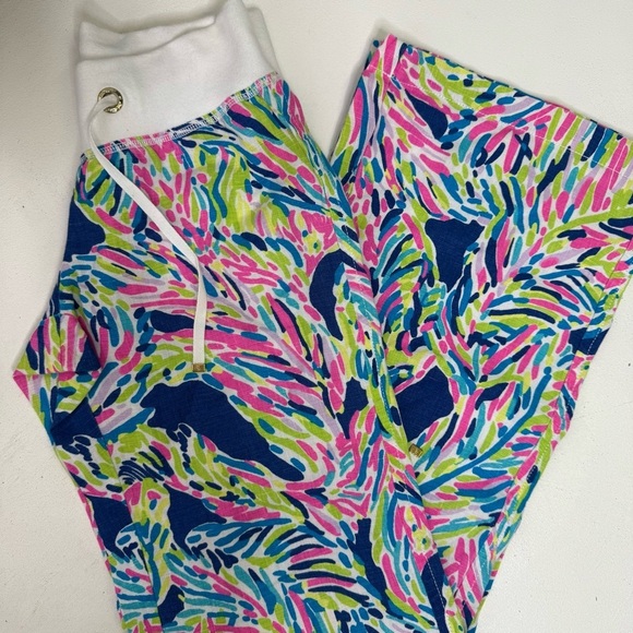 Lilly Pulitzer The Beach Pant Size XS Drawstring Wide Leg Pants - Picture 4 of 8
